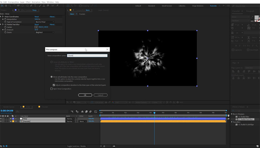 AE教程！流光溢彩的动态漩涡效果（含插件下载）