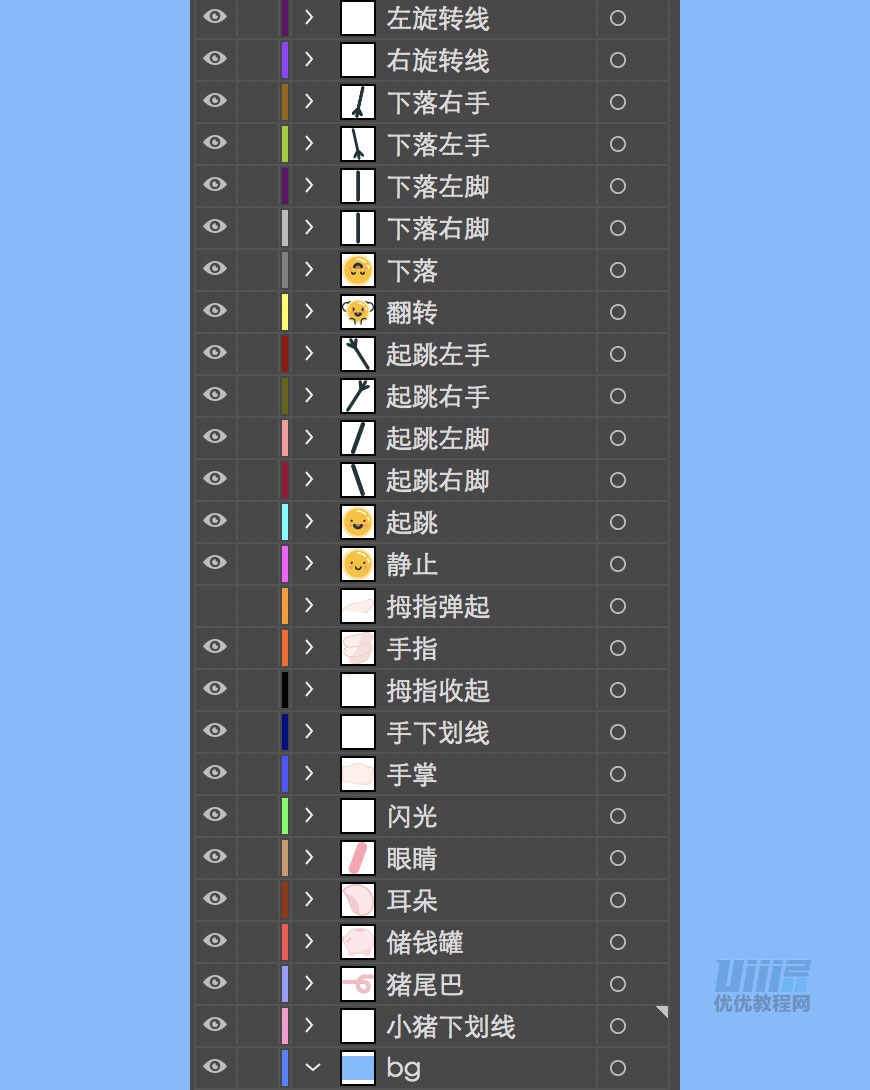 AI+AE教程！教你制作可爱的小猪存钱罐动效