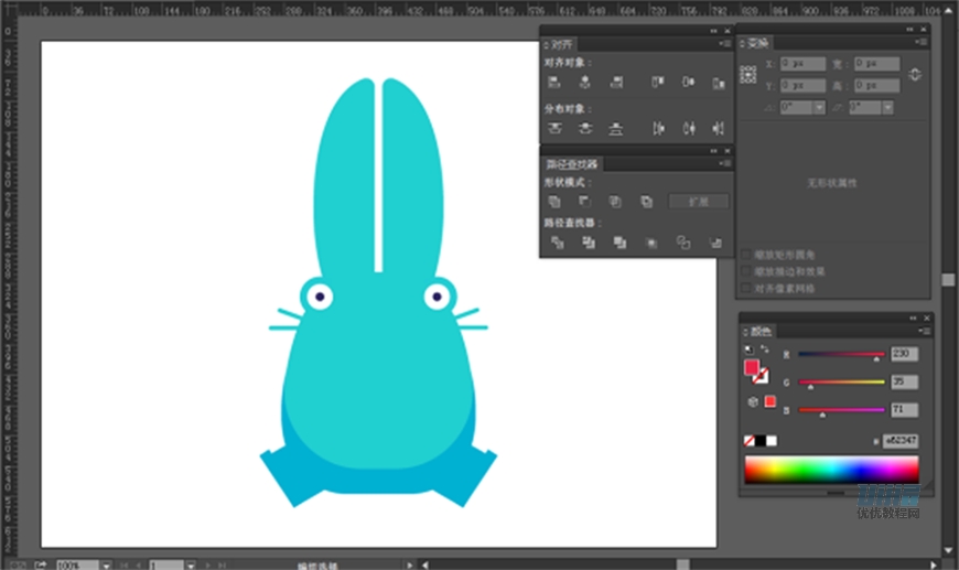 AI+AE教程！从零开始制作一只活蹦乱跳的小兔子