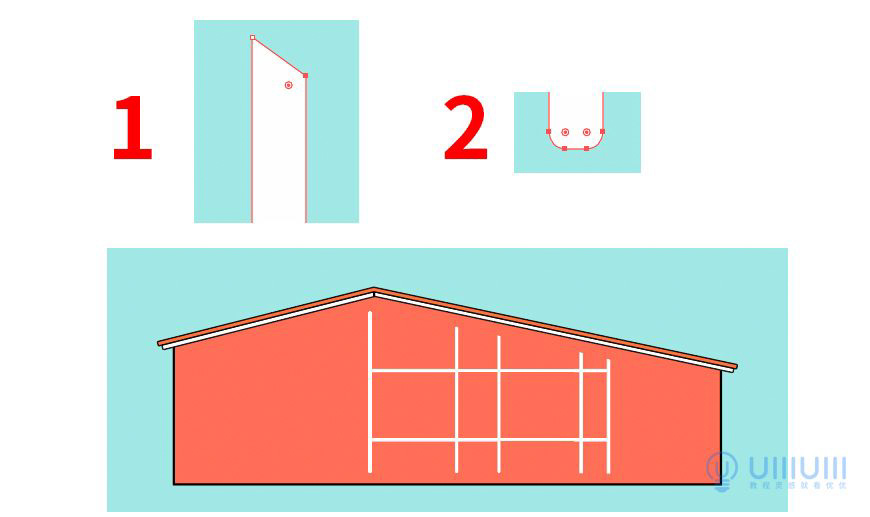 AI教程！扁平风格温馨场景插画