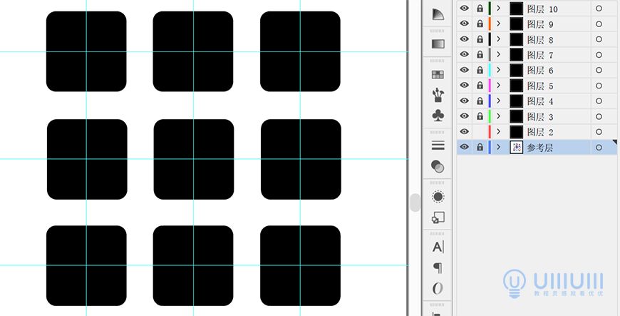 AI教程！教你绘制日系风格icon图标